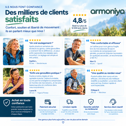 Armoniya Pro | Genouillère de soutien articulaire